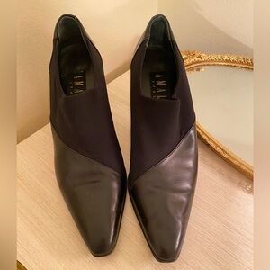 Amalfi heels size 7B leather/stretch fabric.